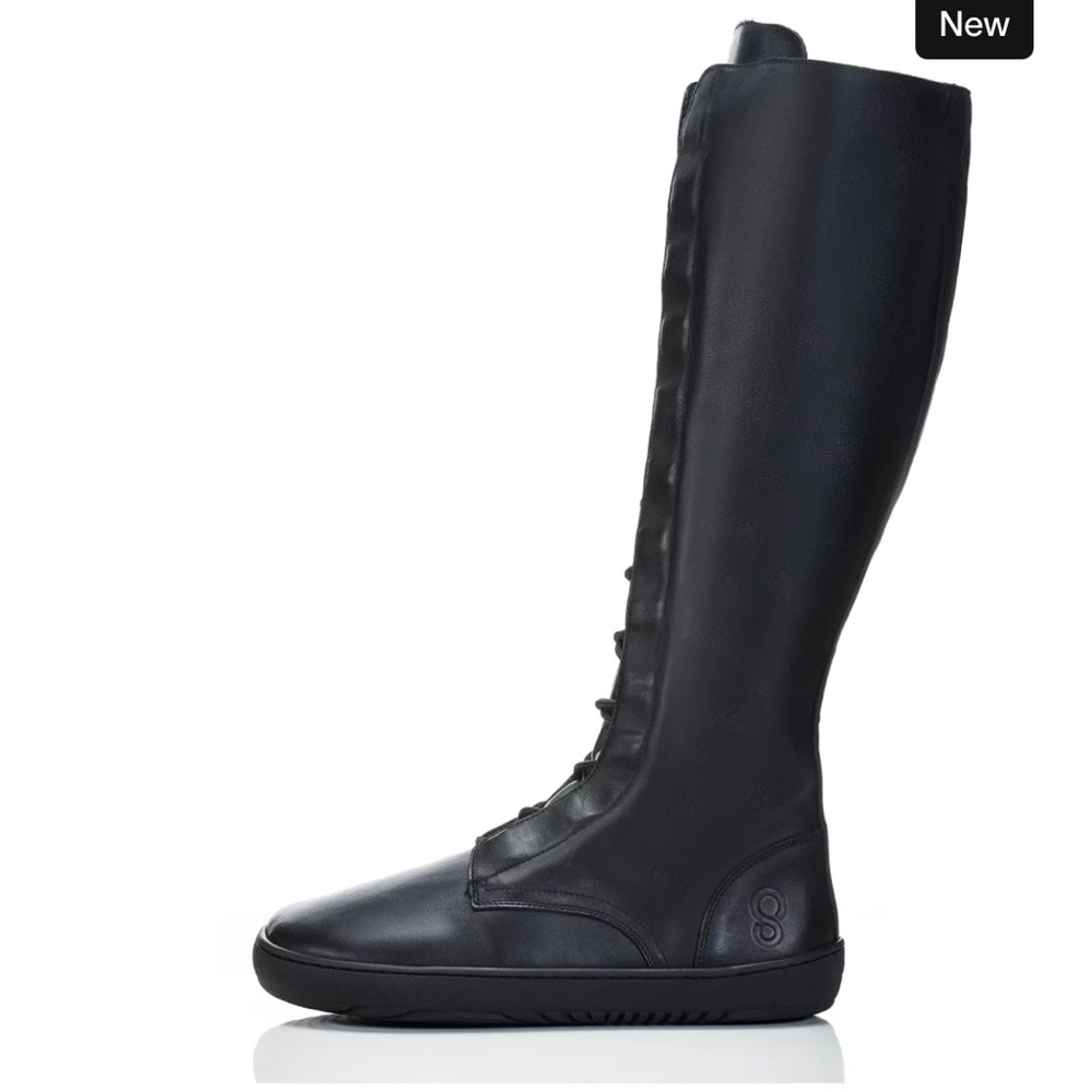 Women's Shapen Abby Black Knee-High Boots - Picture 2 of 4